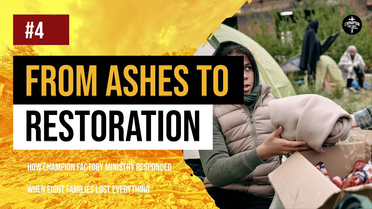 From Ashes to Restoration_ How Champion Factory Ministry Responded When Eight Families Lost Everything