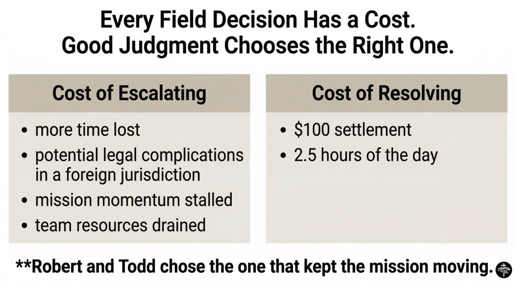 The Two Costs of Every Field Decision